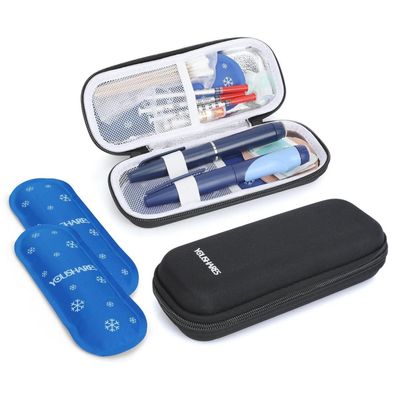 Youshares Insulin Kühltasche mit 2 Kühlakkus, TSA Diabetiker Tasche für