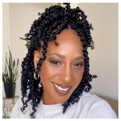 YDDM Passion Twist Hair 10 Zoll 8 Packungen Pre-Looped Crochet Braids