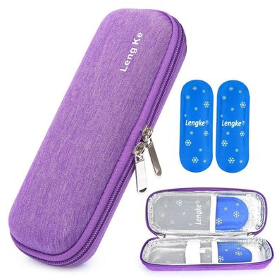 Youshares Insulin Kühltasche Violett - Tragbare Eva Etui für Insulin Pen