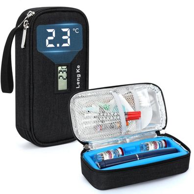 Youshares Insulin Kühltasche mit Temperaturanzeige - TSA-zugelassene Diabetiker