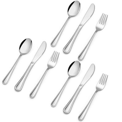 HaWare 9-teiliges Kinderbesteck Set aus Edelstahl, poliert, spülmaschinenfest