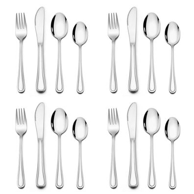 HaWare Kinderbesteck Set 16-teilig Edelstahl ab 3 Jahre, Gabel Messer Löffel