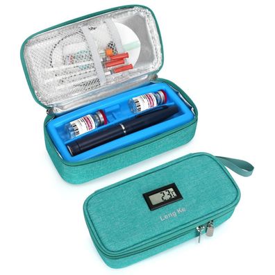 Youshares Insulin Kühltasche mit Temperaturanzeige, TSA-zugelassen, für
