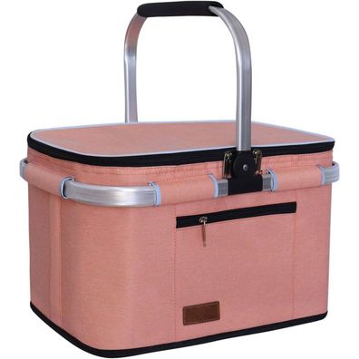 35L Wasserdichte Kühltasche mit Seitenstütze, Großer Isolierter Einkaufskorb