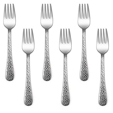 Joyfair Kinderbesteck Set, 6-teilig Edelstahl Kindergabeln mit Hammergriff, für