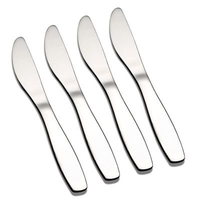 VANRA 4er Kinder Messer Set 16.8cm Edelstahl, Spülmaschinenfest, BPA-frei