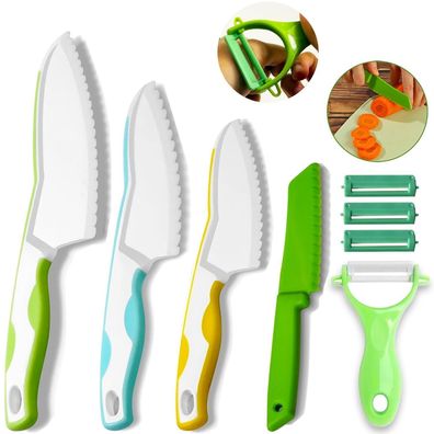 Goodchef Montessori Kindermesser-Set, 8-teilig - Sicher ab 2 Jahren