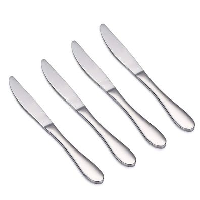 VANRA Kinder Essmesser Set 4 Stück, Edelstahl Steakmesser für Kinder ab 3