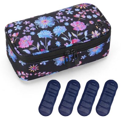 Allcamp Insulin Kühltasche mit 4 Eisbeuteln - Tragbarer Organizer für