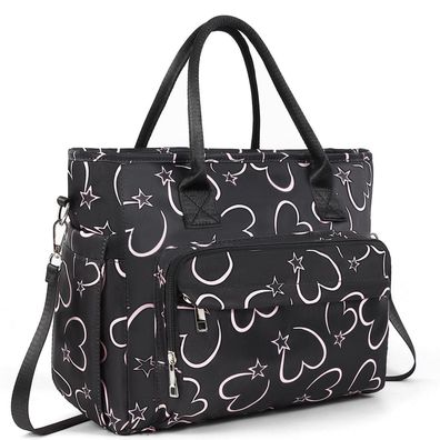 Hshrish Isolierte Lunchtasche für Damen, Kühltasche mit Flaschenhalter und
