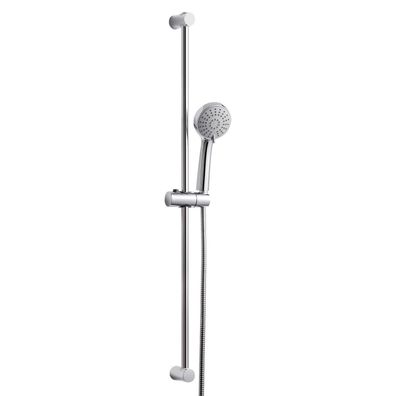 OFFO Duschset mit 10cm Duschkopf, 3 Strahlarten, 90cm Duschstange