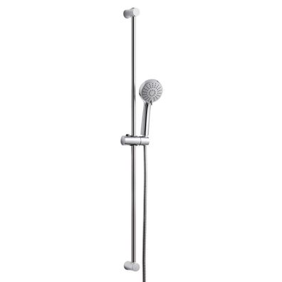 OFFO Duschset mit 10cm Duschkopf, 3 Strahlarten, 100cm Duschstange