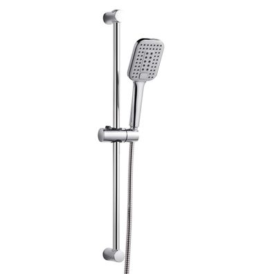 OFFO Duschset mit 70cm Duschstange, 3 Strahlarten, verstellbare Höhe