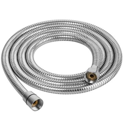 OSDUE Duschschlauch 2m Edelstahl, Flexibel mit Verdrehschutz, Chrom