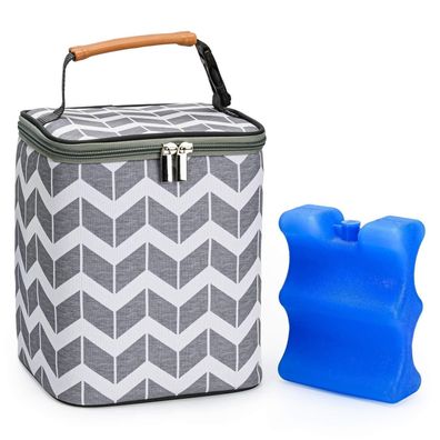 Babeyer Muttermilch-Kühltasche, isolierte Babyflaschentasche mit Eisbeutel für