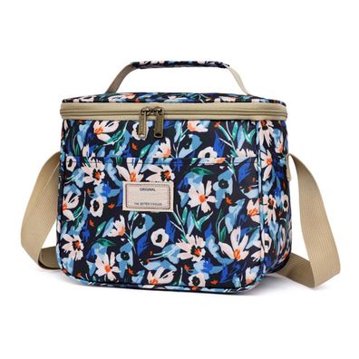 Nanxson Isolierte Lunchtasche, Wiederverwendbare Kühltasche mit Blumenmuster
