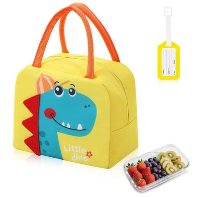 Aucuu Kinder Lunchtasche Thermo Tasche Mini Kühltasche Klein 3D Cartoon Lunch