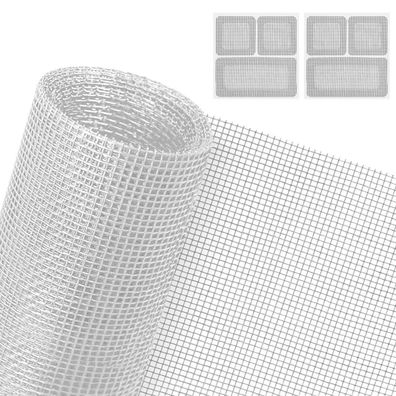 AXFEE Fliegengitter Fenster 200x250cm - UV-Beständiges Fiberglasgewebe