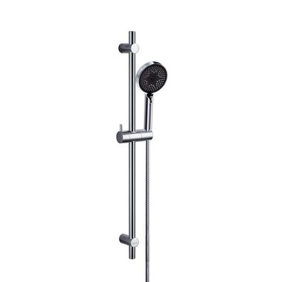 Detbom Edelstahl Duschstange mit Handbrause 70cm, verstellbare Halterung, 3