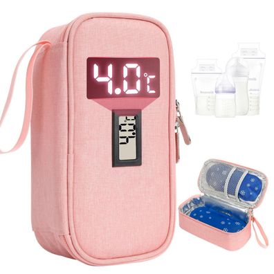 Youshares Muttermilch Kühltasche mit Temperaturanzeige, tragbare Isoliertasche
