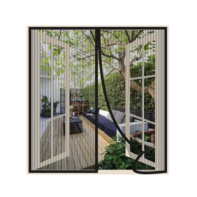 Risareyi Magnet Fliegengitter für Fenster und Balkontüren, 75x160cm, Schwarz