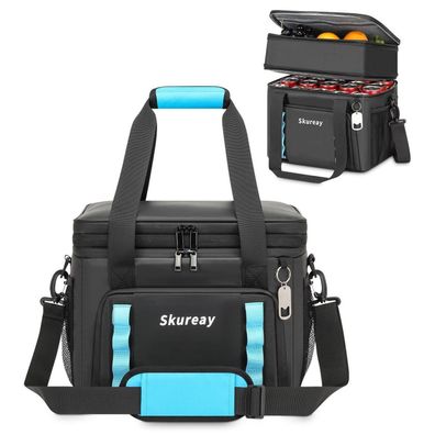 Cyureay Große erweiterbare Kühltasche, doppelstöckige Lunchtasche
