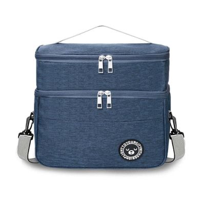 Tuxunqing Kühltasche klein 9.6L, faltbar, doppelschichtig, blau, M