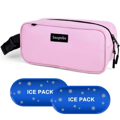 Saugnlbs Mini Kühltasche mit integrierten Kühlakkus, isolierte Lunch-Tasche für