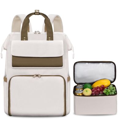 Bertasche Damen Laptop Rucksack 15,6 Zoll mit isolierter Kühltasche, 2-in-1