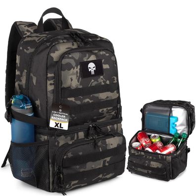 Bunnychic Taktischer Doppelstock Kühlrucksack Herren, Großer Lunch-Rucksack mit