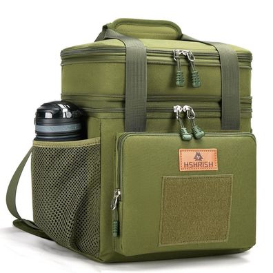 Hshrish Taktische Lunchtasche, 22L, doppellagig isoliert, wasserdicht, für