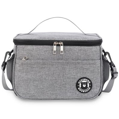 Hihibear Kühltasche Klein 6.4L, Tragbar Lunchbox mit Schulterriemen, Isoliert