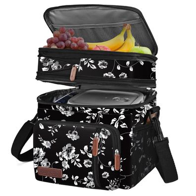 MIYCOO Kühltasche 15L, Doppeldecker Lunchtasche für Männer und Frauen