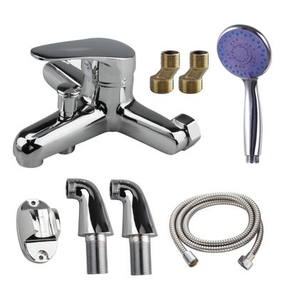 Oupados Badewannenarmatur Wandmontage Mischbatterie für Dusche und Wanne