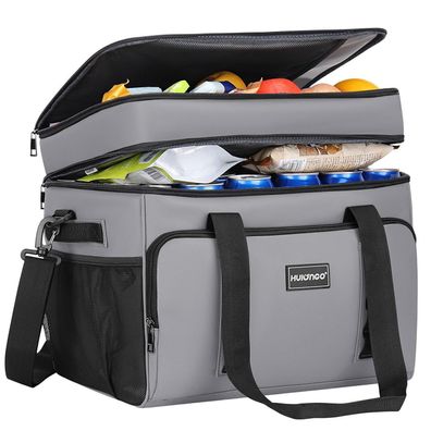 Hulongo Kühltasche Isoliert, Wasserdicht, 42L, Doppel-Thermotasche für Camping