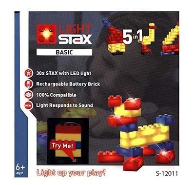 STAX System Basic Creator 5in1 Light LED-Bausteine S-12011 Klemmbausteine 30 STAX