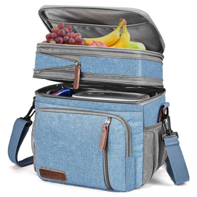 MIYCOO Doppeldecker Kühltasche 15L für Damen und Herren - Auslaufsichere