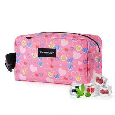 Cerbonny Gefrierbare Mini Lunchtasche, isolierte Snack-Tasche mit Griffschnalle