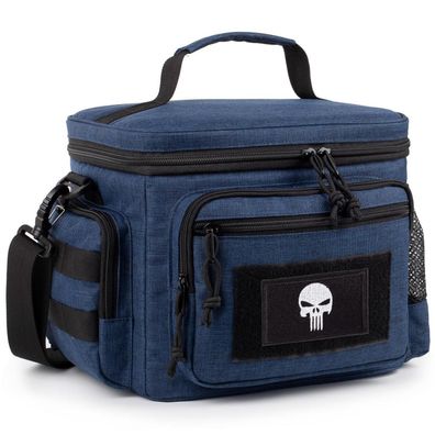 Taktische Lunchbox Kühltasche mit MOLLE-System, auslaufsicher & isoliert, Blau M