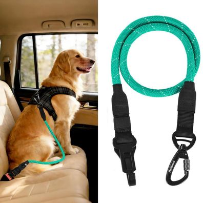 PetBonus Hunde Sicherheitsgurt für Auto, Seil-Hundeauto Sicherheitsgeschirr für