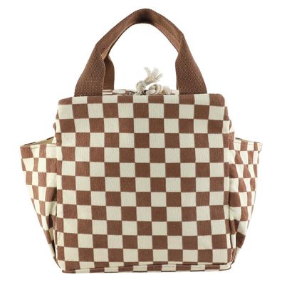 FYting Kühltasche Klein, 12L Cord Lunchtasche für Damen mit Seitentaschen