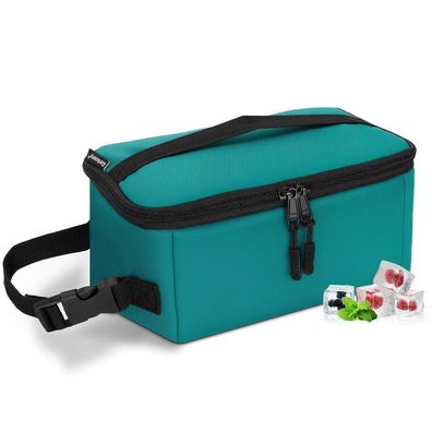 Cerbonny Kleine Kühltasche, gefrierbar, isoliert mit Eisbeutel für Arbeit
