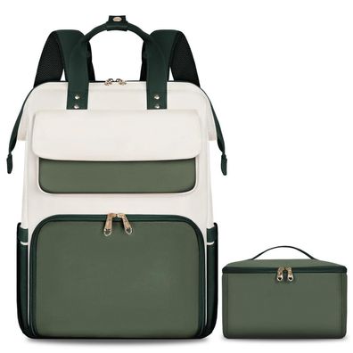 Bertasche Damen Laptop Rucksack 15,6 Zoll mit isolierter Kühltasche, 2-in-1