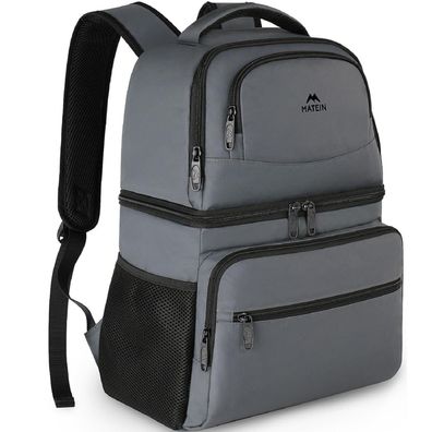 MATEIN Kühlrucksack 34L, großer Thermo Rucksack für Picknick, Strand, Camping