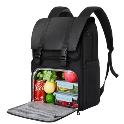 Bertasche Lunch Rucksack 17,3 Zoll, 2-in-1 Arbeitsrucksack mit isoliertem