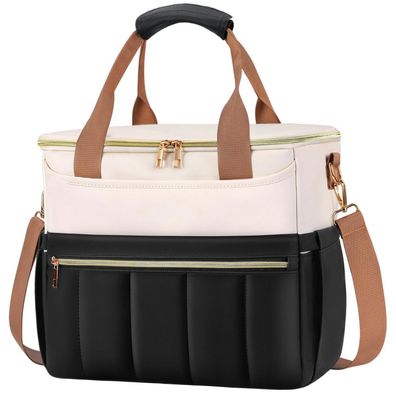 ISEYOU Kühltasche, Große Auslaufsichere Lunch Bag mit Weiter Öffnung, Mehreren