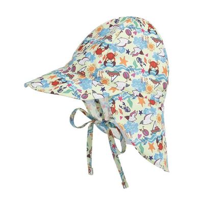 YAMEE Baby Sonnenhut mit Nackenschutz, Fischerhut Kinder UV Schutz, Mädchen
