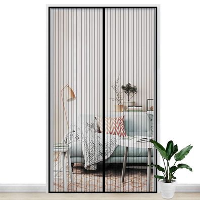 Gimars Magnet Fliegengitter Tür 120x220cm - Insektenschutz ohne Bohren für