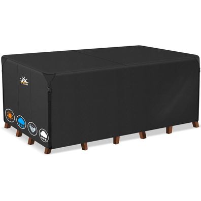 Zettum Abdeckhaube für Gartenmöbel 160x135x73 cm, 600D Oxford PU, Wasserdicht