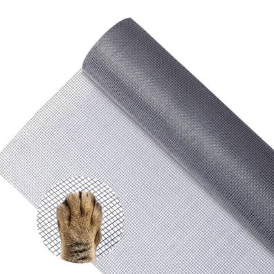 HCSSZ Fliegennetz Meterware 120 x 250 cm, Fiberglas-Fliegengitter, schneidbar
